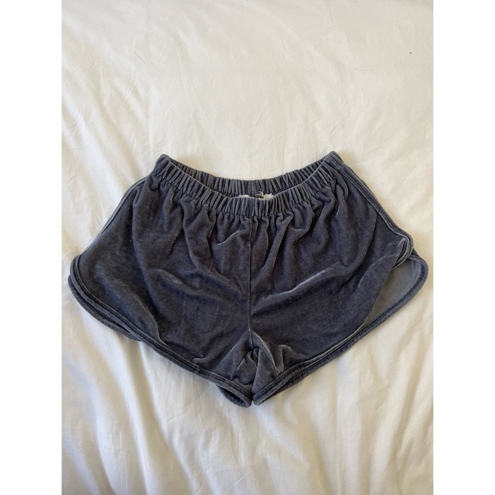 Mermaid at ❤️ Grey Soft Velour Shorts - M/L